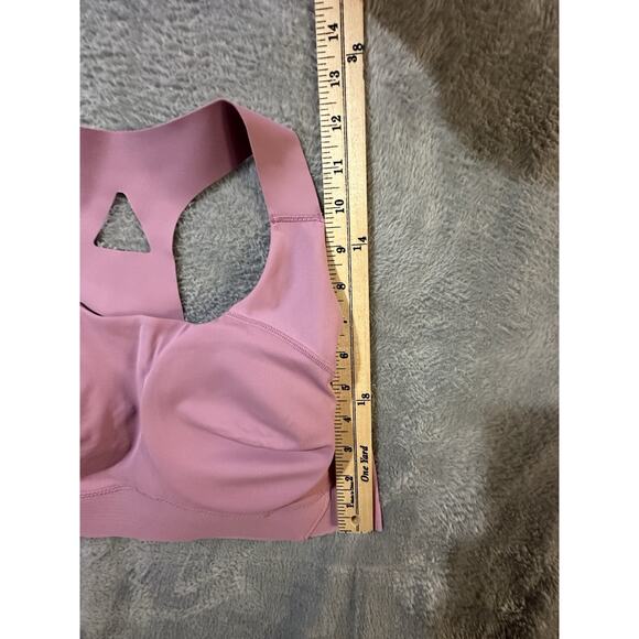 Jockey Pink Racerback Sports Bra XL Seamless Molded Cup Activewear Workout - Picture 6 of 6